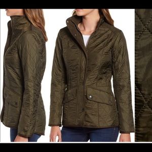 Barbour Cavalry Quilted Jacket Dark Olive, Size 2